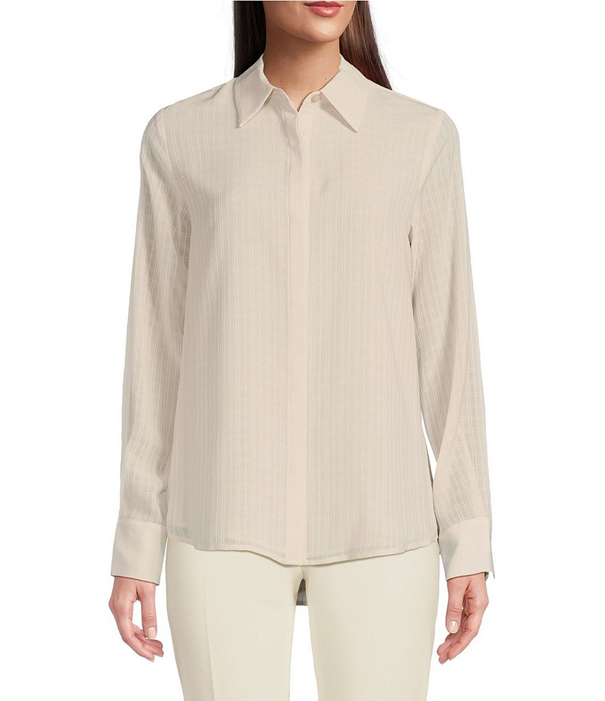 Calvin klein discount button down blouse