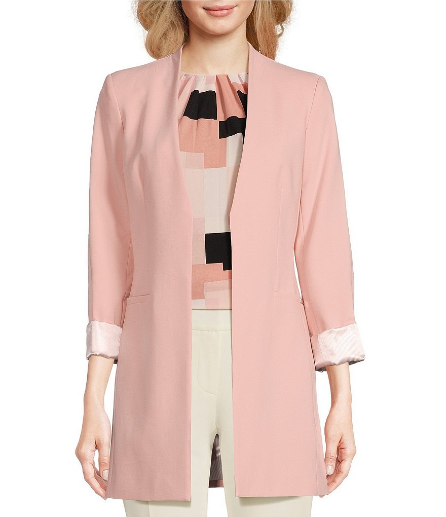 Calvin klein open front long jacket online