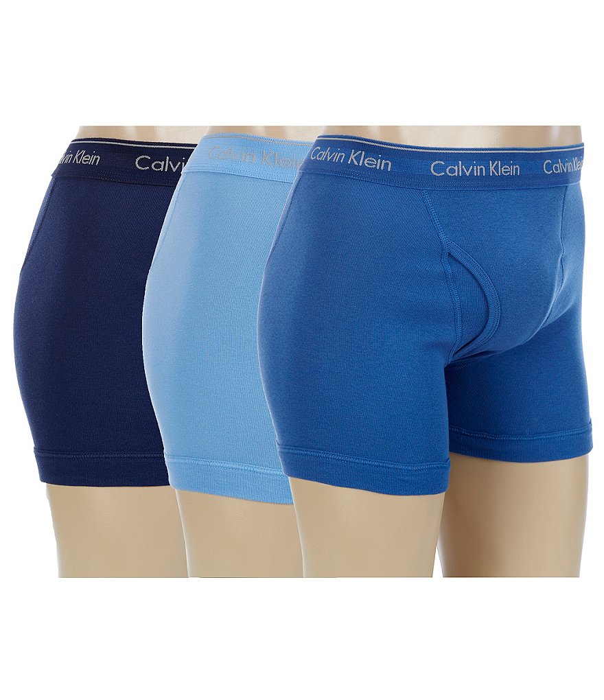Calvin Klein Cotton Classic Solid Boxer Briefs 3-Pack