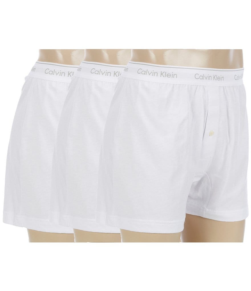 Buy Calvin Klein Men's Boxer Knit 3 Pack Underwear Multi (S, M, L, XL) -  MyDeal