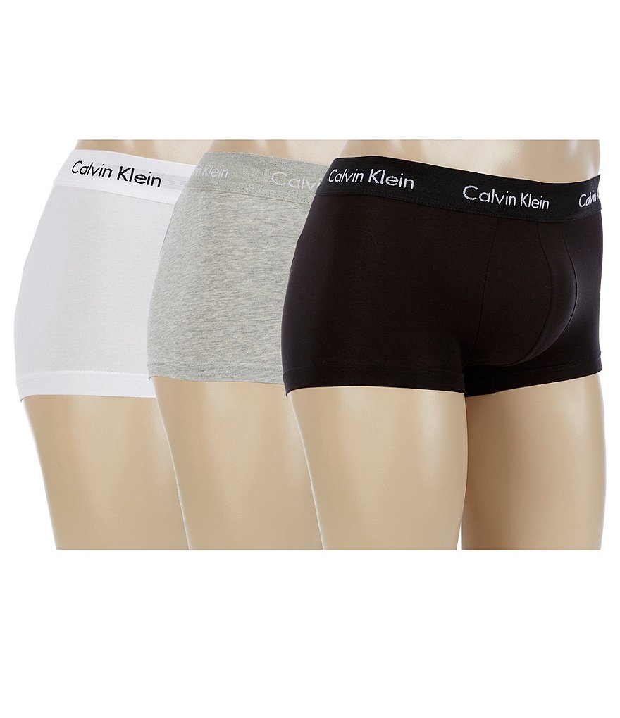 Calvin Klein Modern Cotton Stretch Low Rise Trunks 3-Pack NB1085