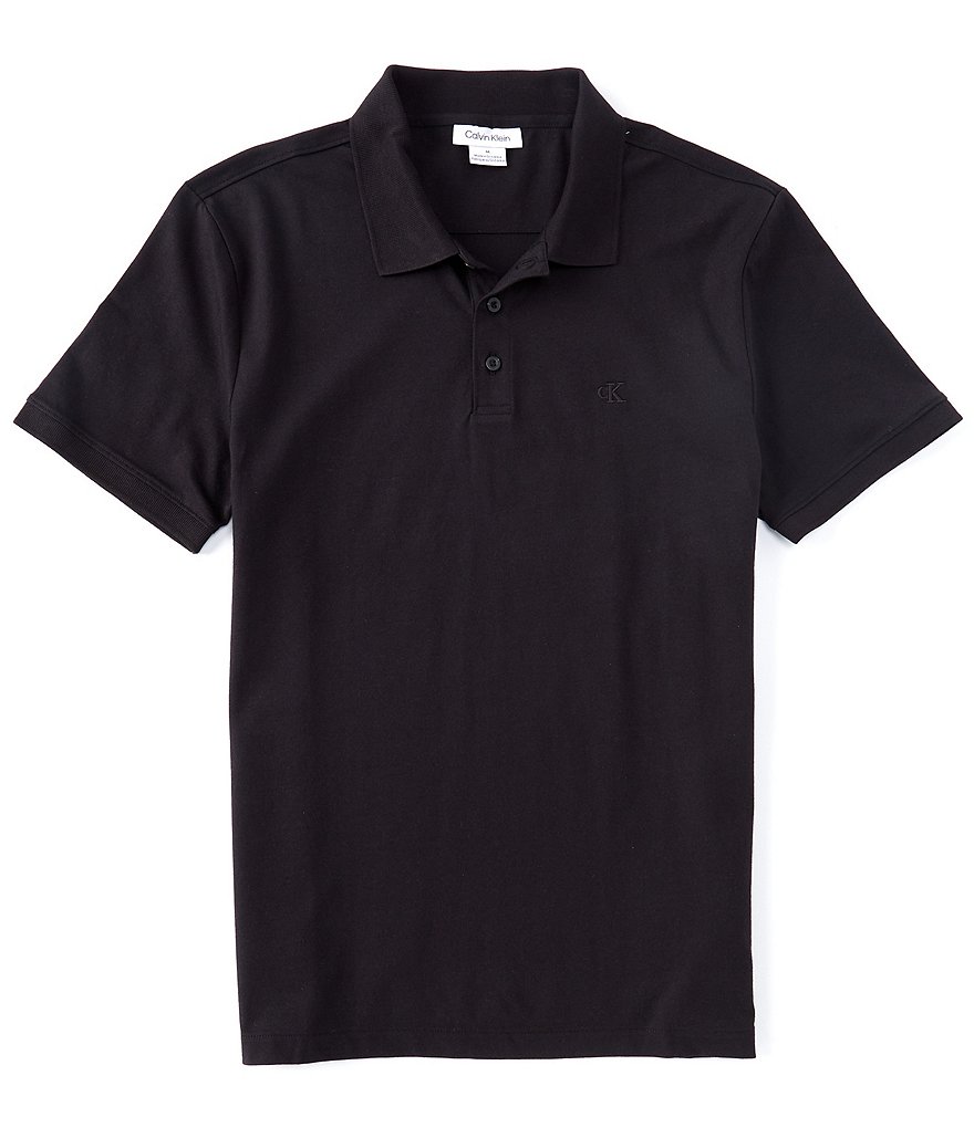 Calvin Klein Short-Sleeve Classic-Fit Smooth Polo Shirt | Dillard's