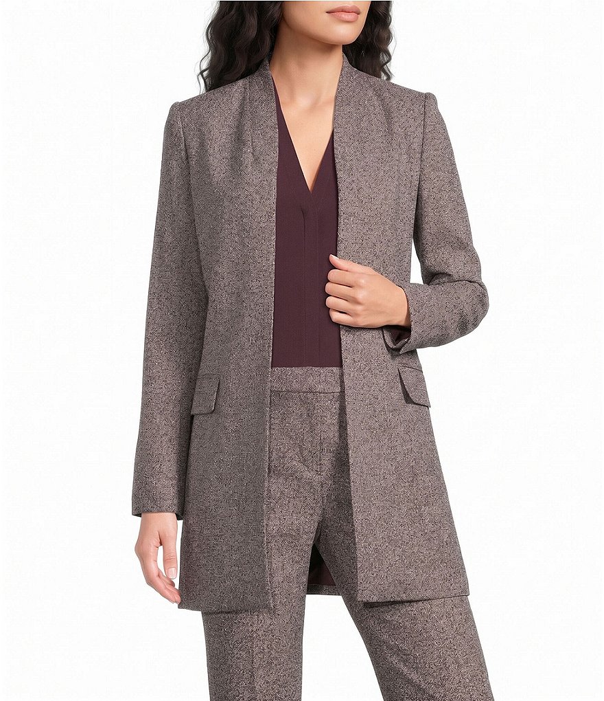 Long Open Front Coordinating Jacket