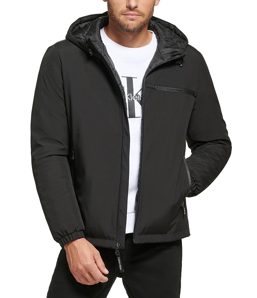 Calvin Klein Long Sleeve Hooded Stretch Jacket