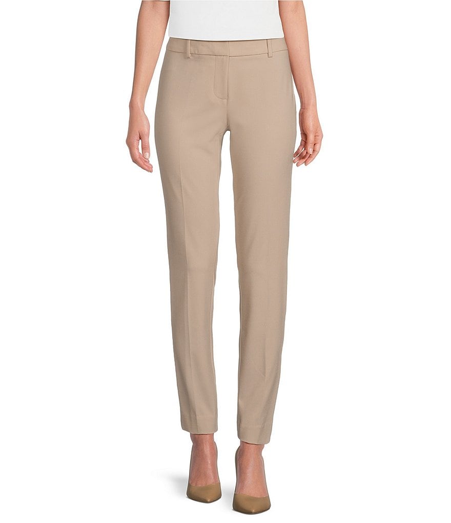 Calvin Klein Luxe Stretch Slim-Leg Pants | Dillard's