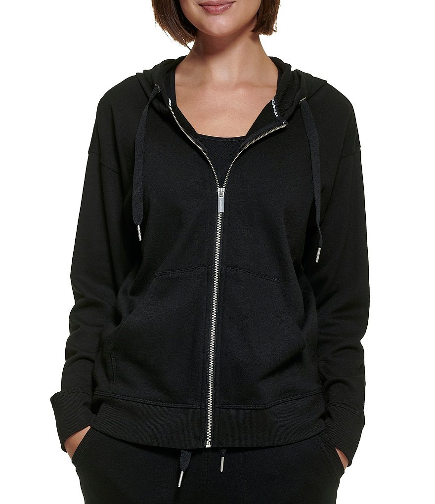 Calvin Klein Performance Zip Front Dillard\'s Hooded | Sleeve Long Jacket