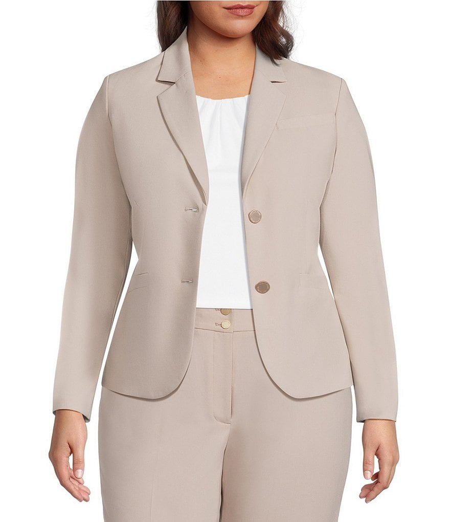 Plus Size Long Sleeve Jacket | Dillard's