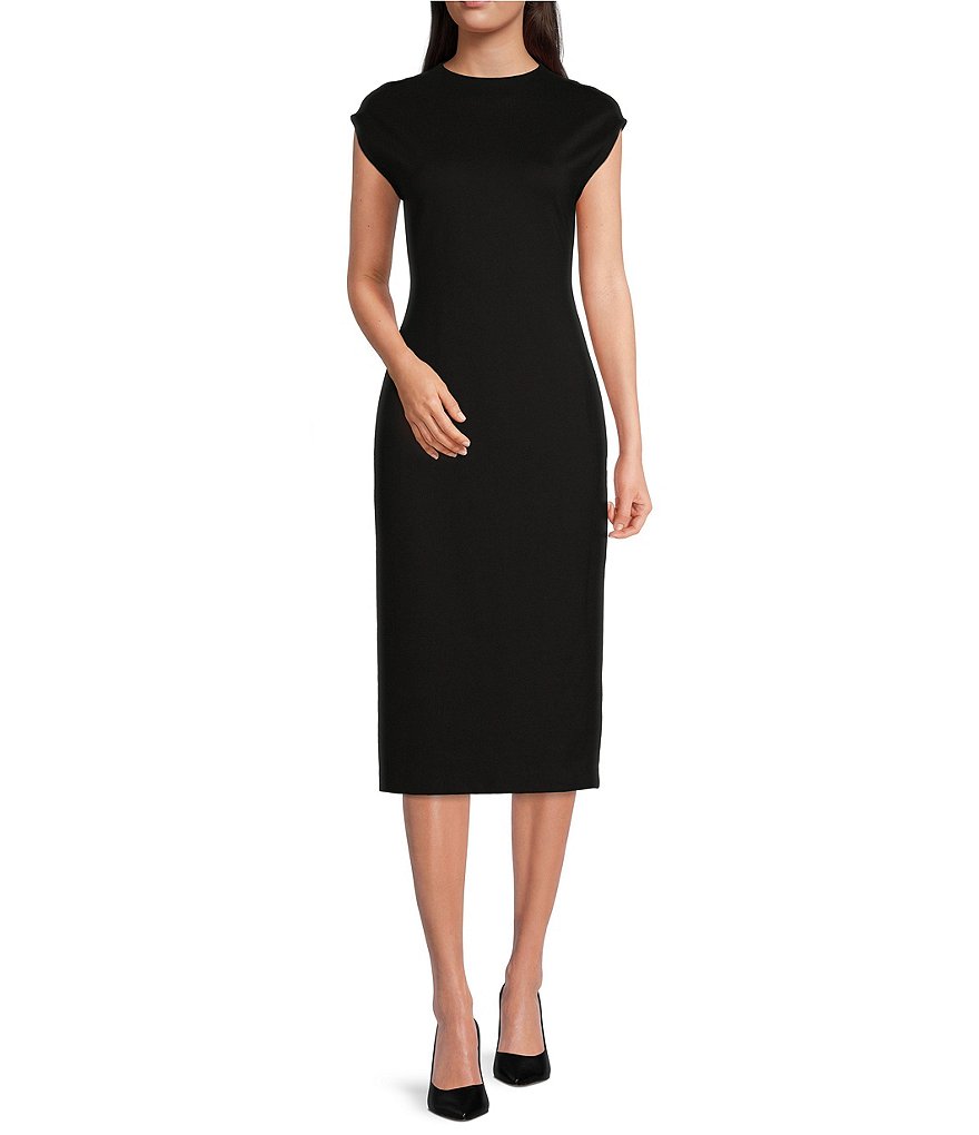 Puffed Sleeved Black Dress – Street Style Stalk