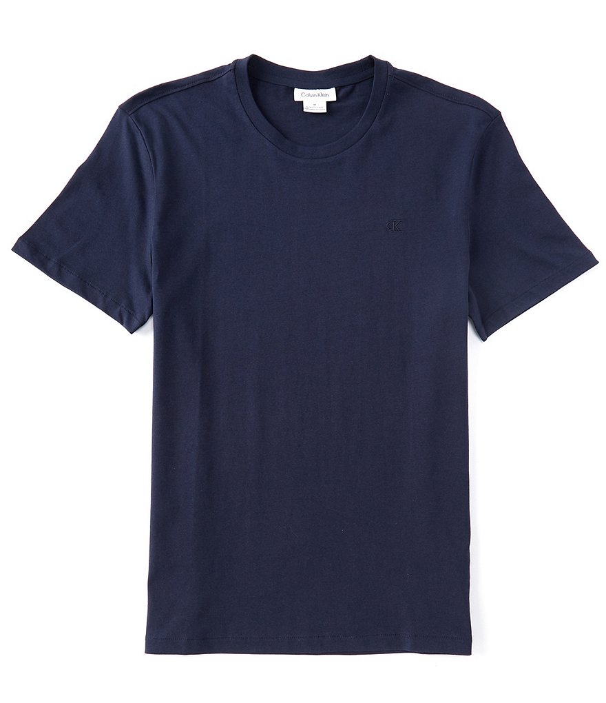 Calvin Sleeve Classic Dillard\'s Solid Cotton T-Shirt | Klein Short Smooth