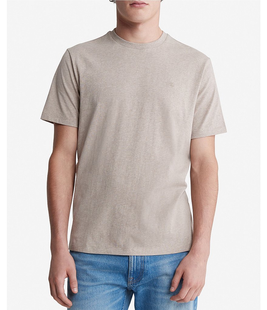 Calvin Klein Short Sleeve Classic Smooth Cotton Solid T-Shirt | Dillard's