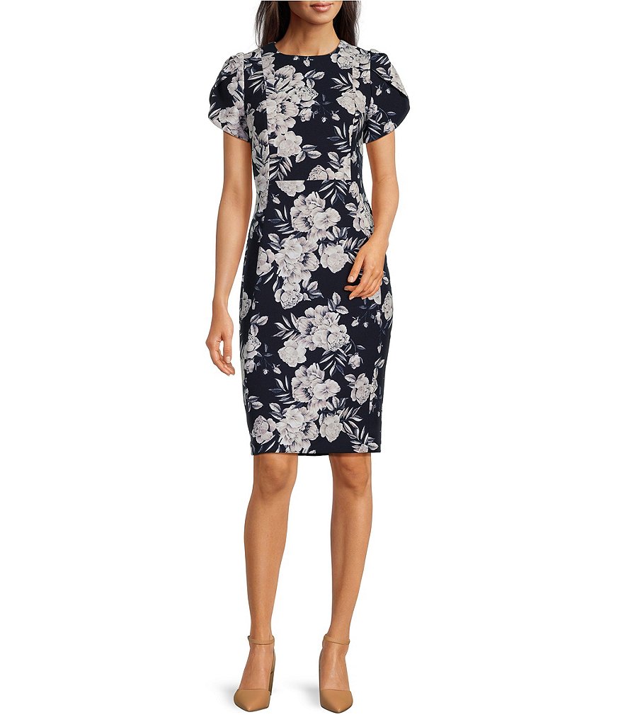 Calvin Klein Floral Sheath deals Dress Size 6