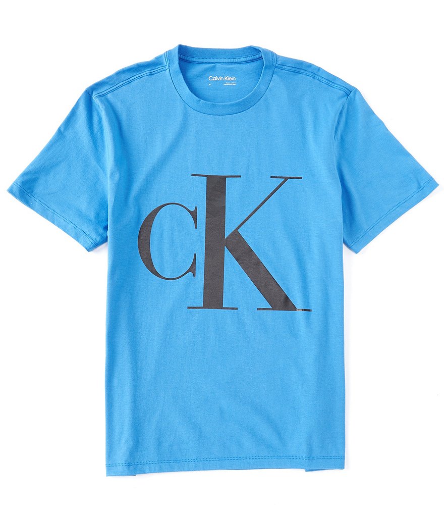 Calvin Klein Short-Sleeve Relaxed Monogram Logo Graphic T-Shirt | Dillard\'s