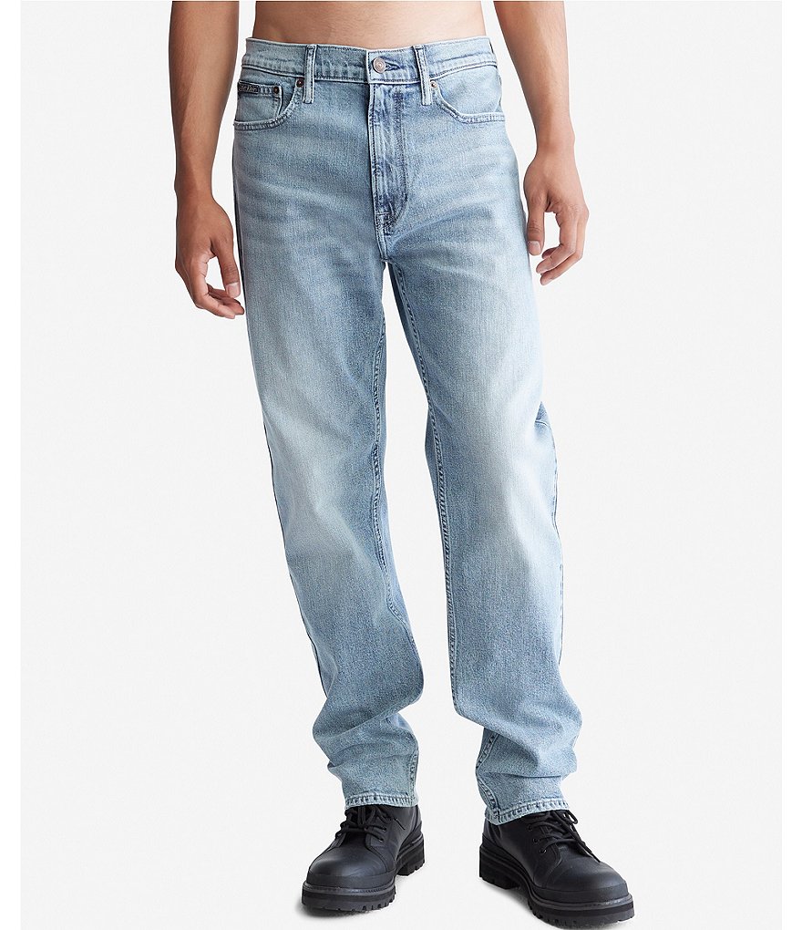 Calvin Klein Standard Straight Fit Stretch Denim Jeans | Dillard\'s | Stretchjeans