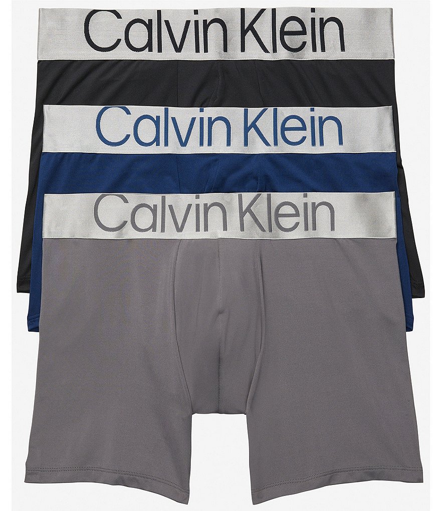 Calvin Klein Sustainable Steel Micro Boxer Briefs 3-Pack | Dillard's