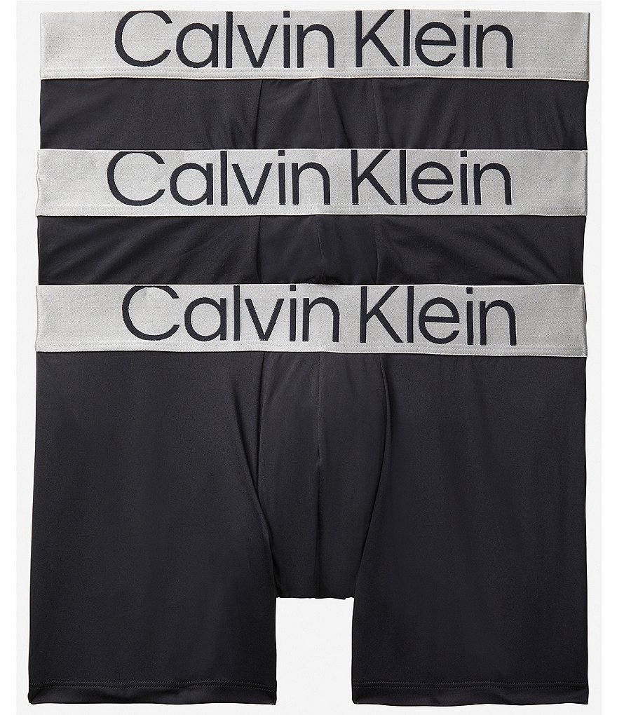 Calvin Klein Cotton Stretch Solid Boxer Briefs 3-Pack, Dillard's