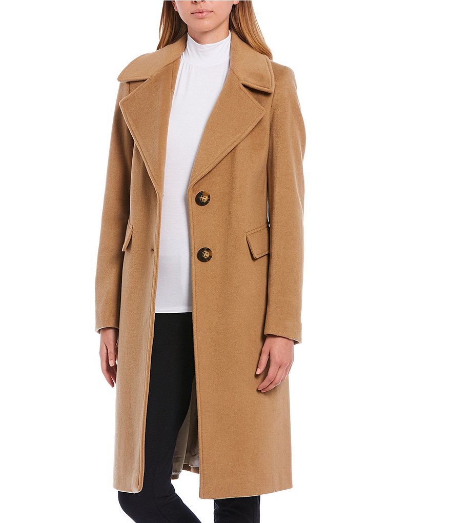 calvin klein wool blend coat