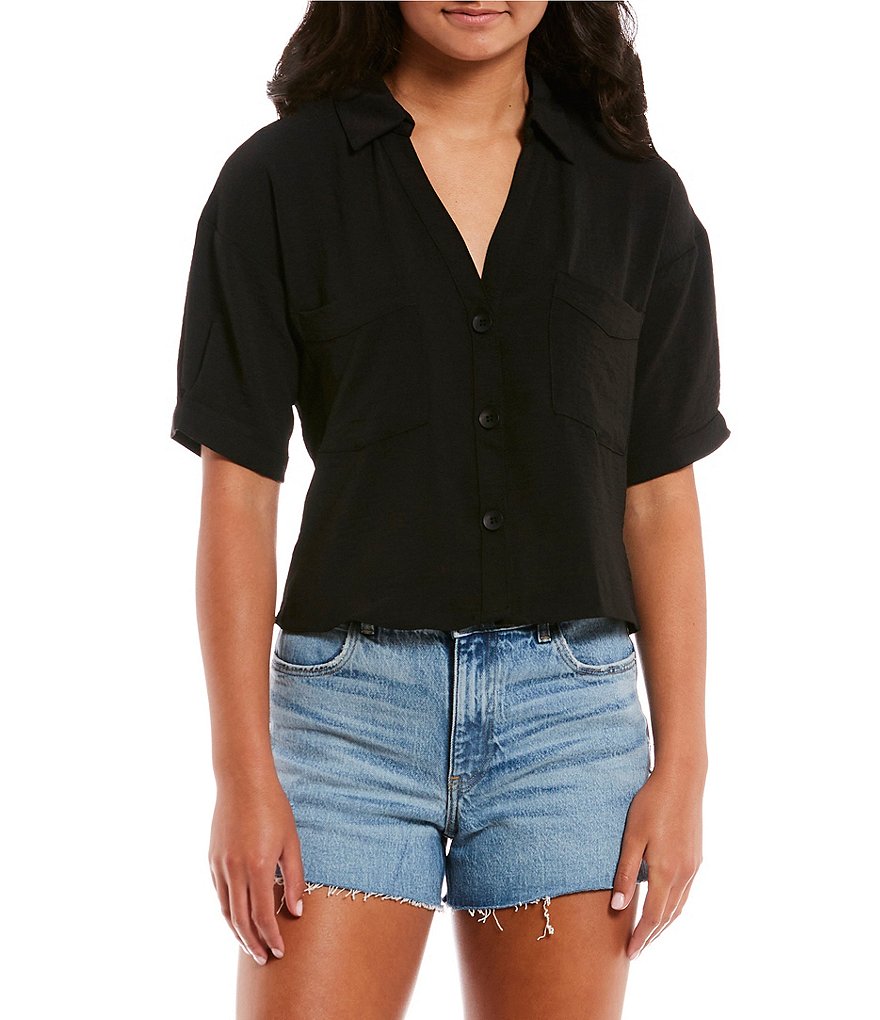 Moa Moa Camp Button Front Short Sleeve Shirt