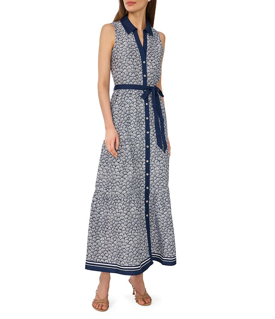 sleeveless maxi shirt dress Sleeveless Linen Maxi Shirt Dress Tomato Red