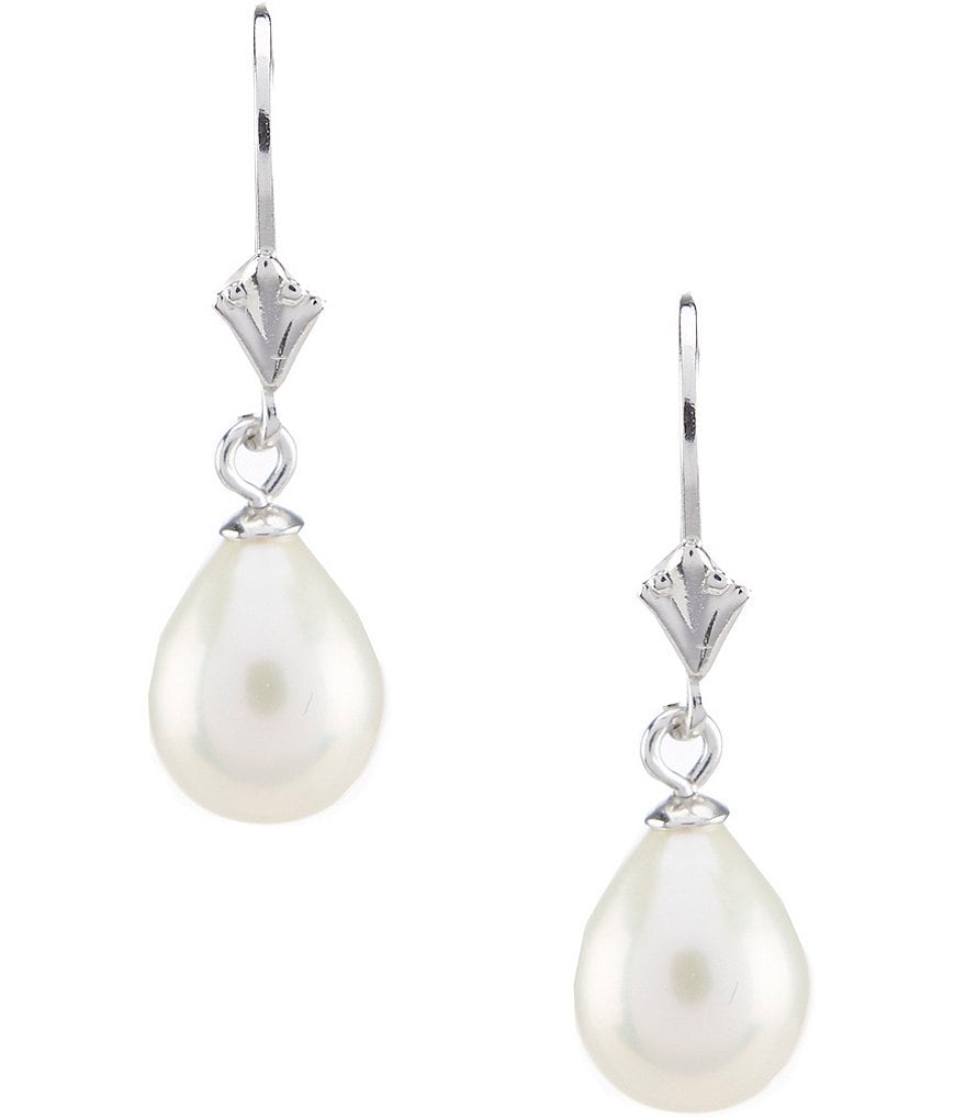 Cezanne 8mm Fresh Water Pearl Drop Earrings | Dillard's