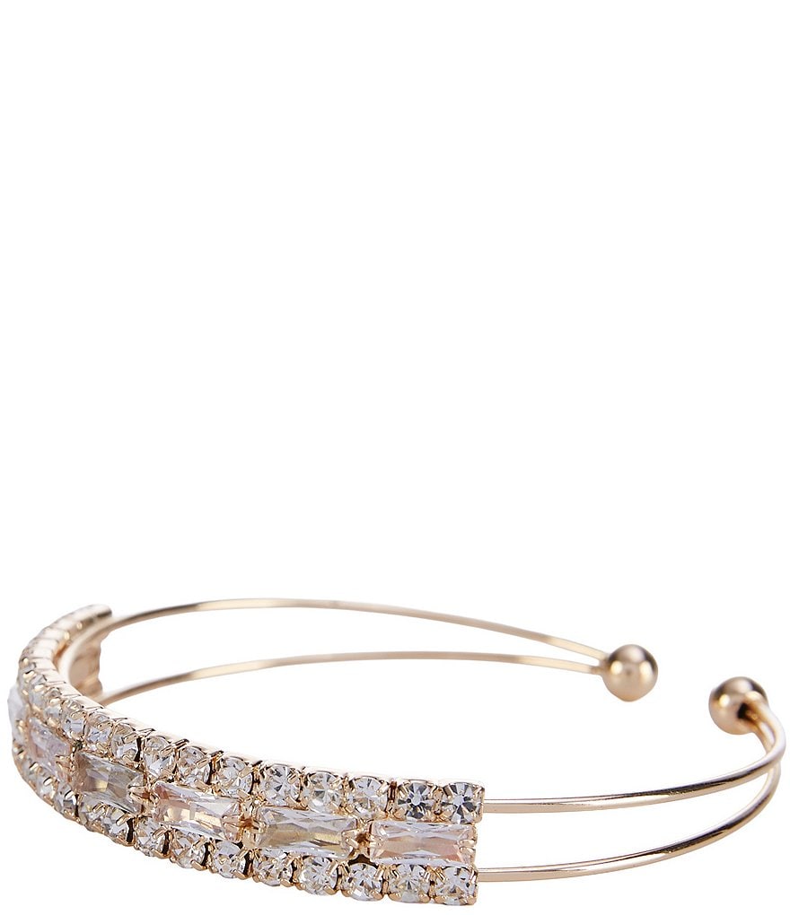 Cezanne Baguette Row Cuff Bracelet