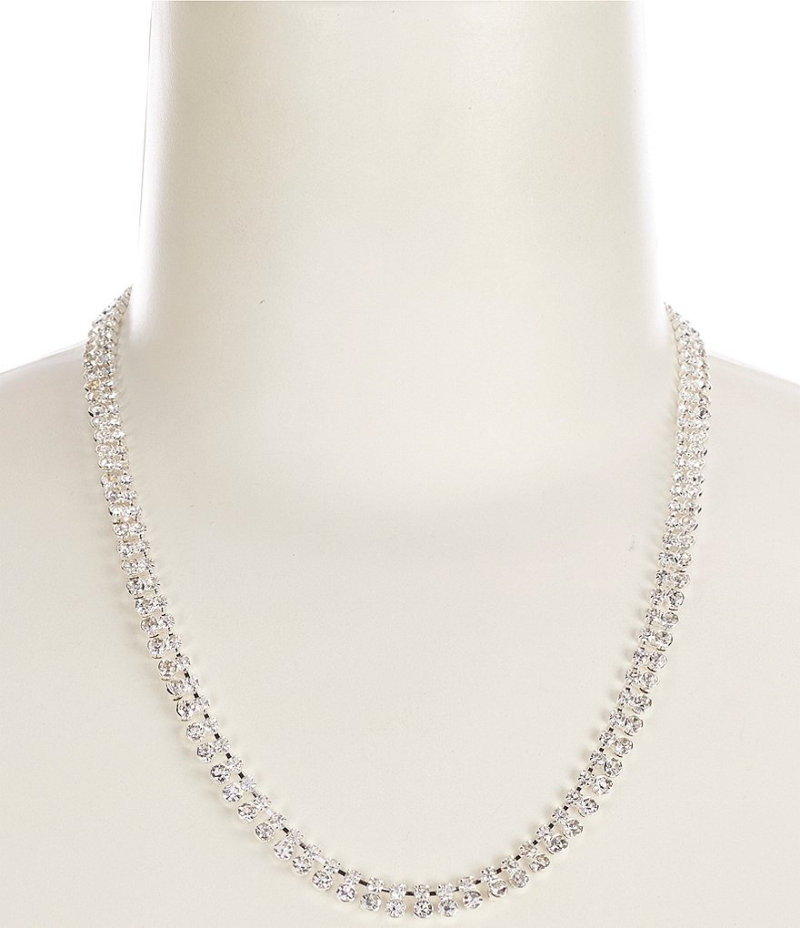 Cezanne Fine Points Rhinestone Statement Necklace | Dillard's