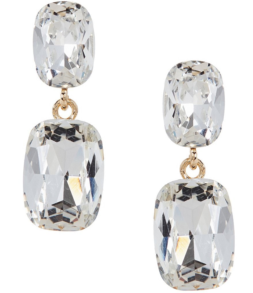 Rectangle Double Drop Earrings