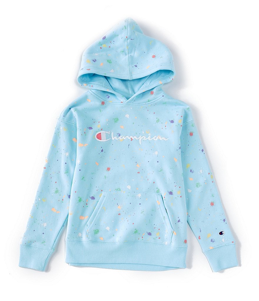 champion splatter hoodie