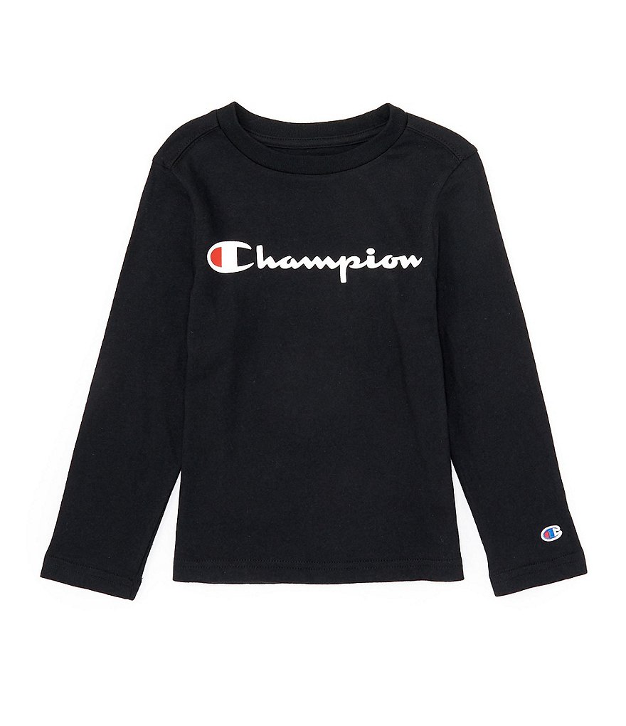 Champion Little Boys 4-7 Long Sleeve Classic Logo T-Shirt | Dillard's