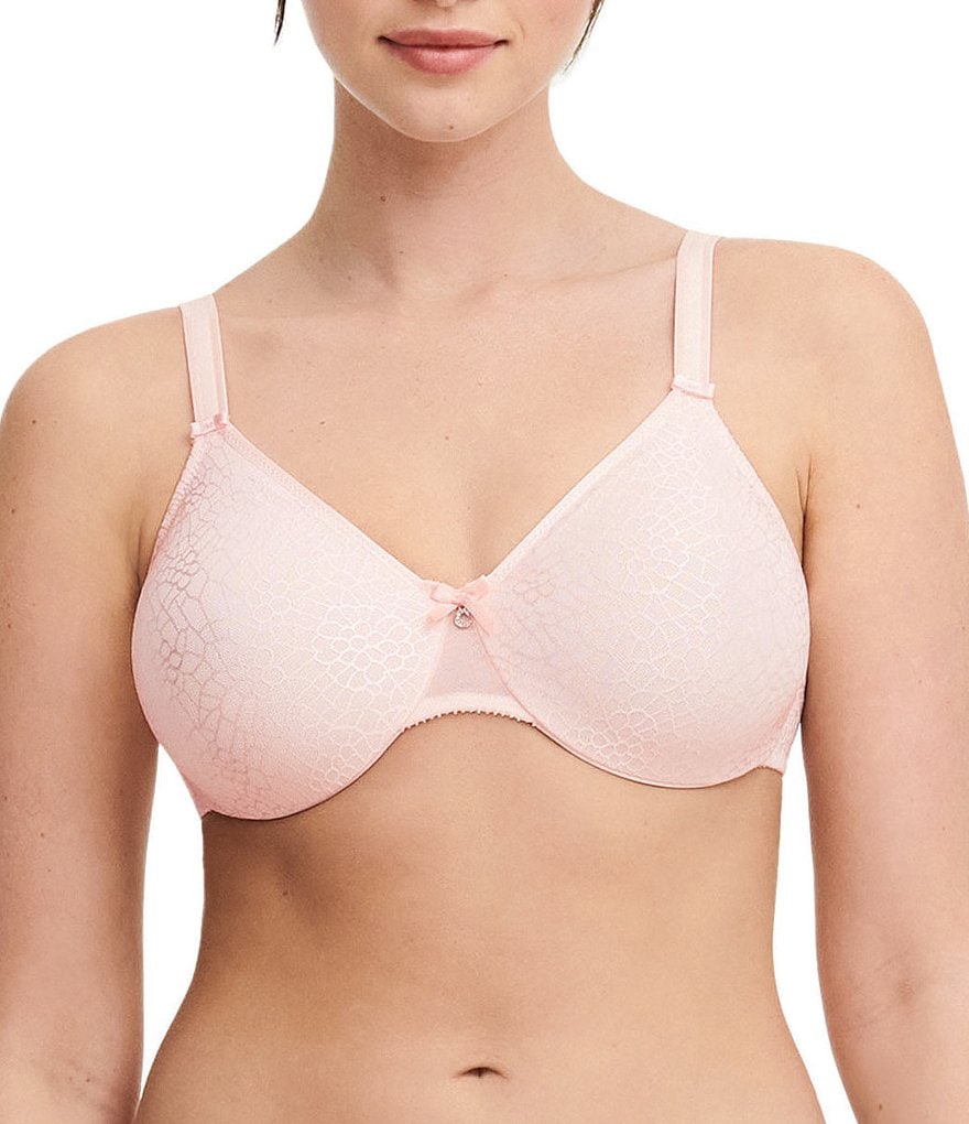  Womens Minimizer Bra Plus Size Unlined Full Coverage Smooth  Underwire Support Rose White 38D