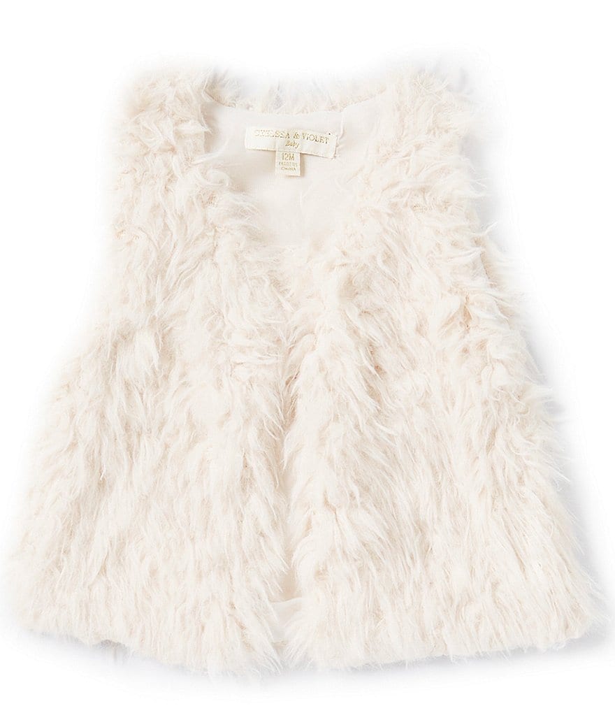 Infant faux fur on sale vest