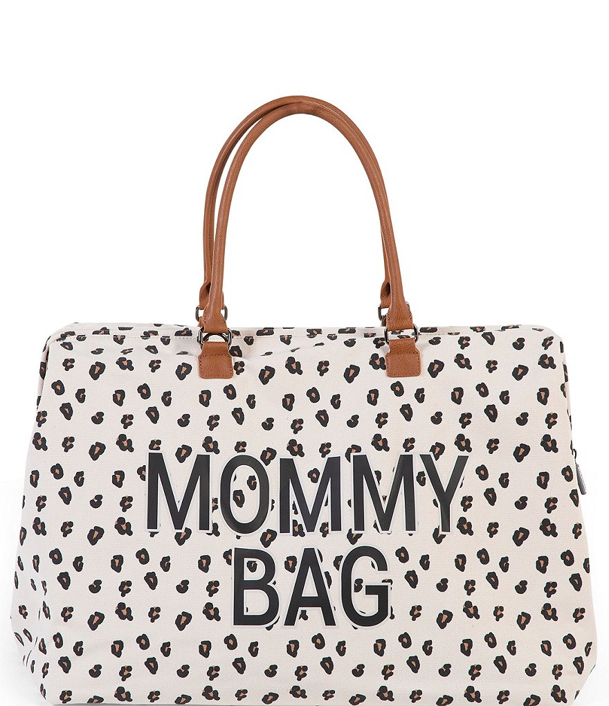 Childhome Canvas Leopard Print Mommy Tote Bag