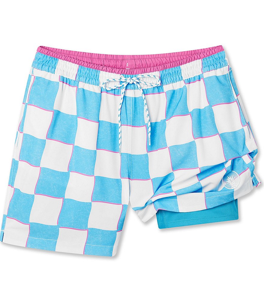 Chubbies Classic Lined Checker Print 55 Inseam Swim Trunks Dillards 