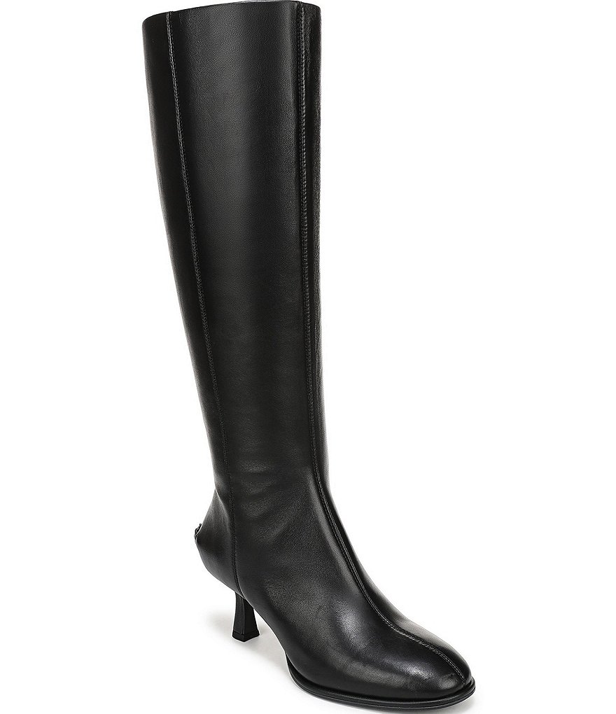 Circus NY by Sam Edelman Marlowe Leather Kitten Heel Tall Dress Boots