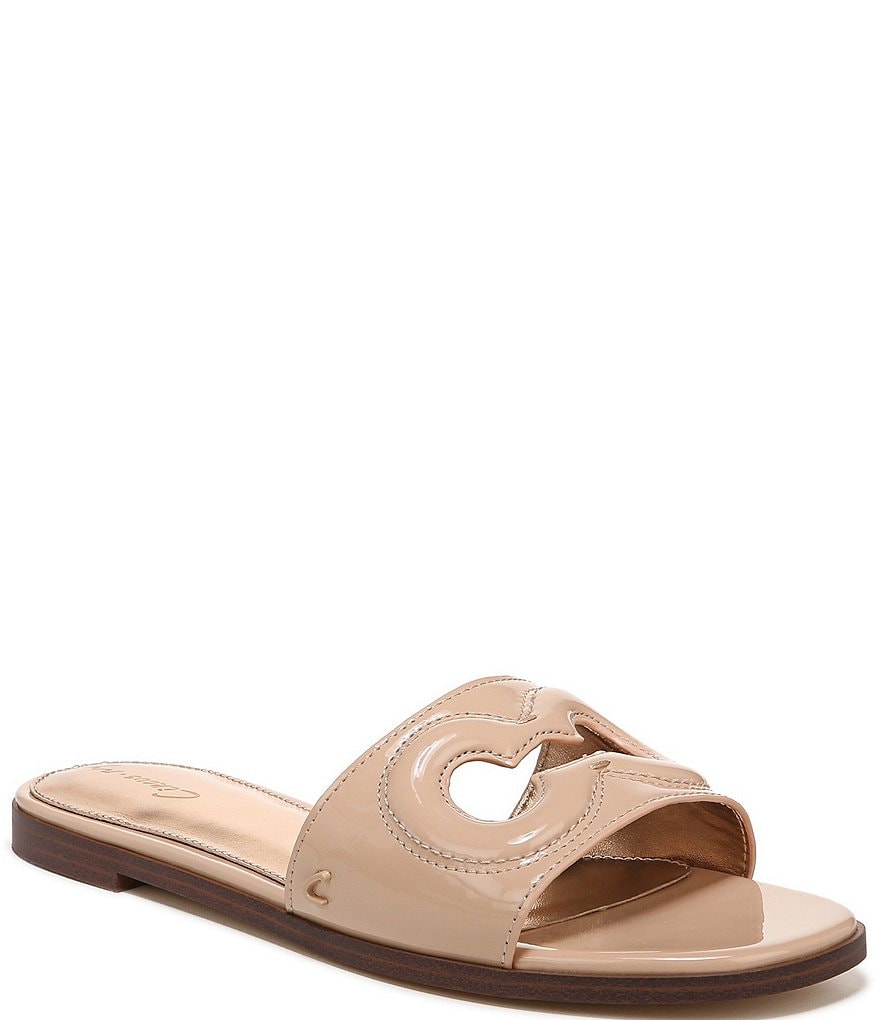 Circus NY Maura Patent Double C Slide Sandals | Dillard's