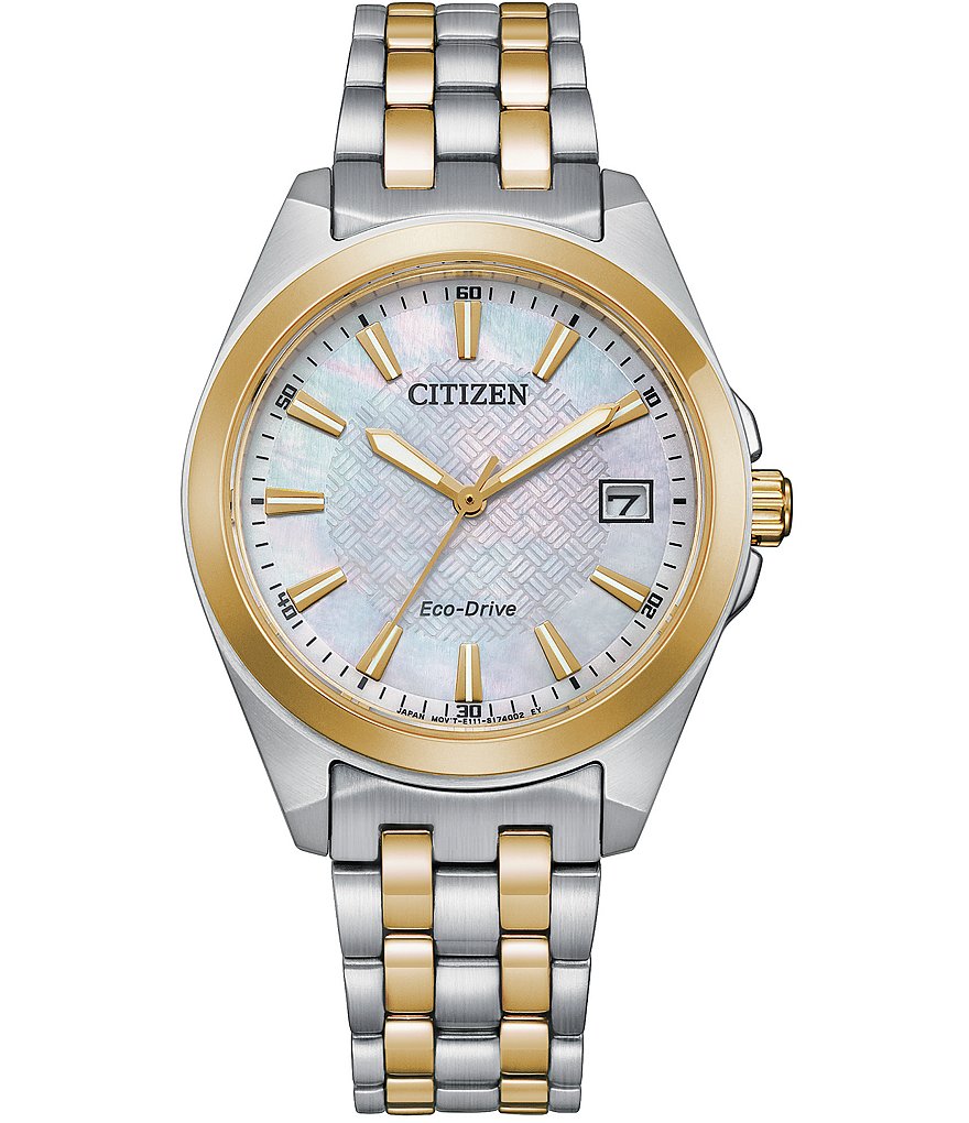 Citizen Women's Peyton Three Hand Two Tone Stainless Steel Bracelet Watch