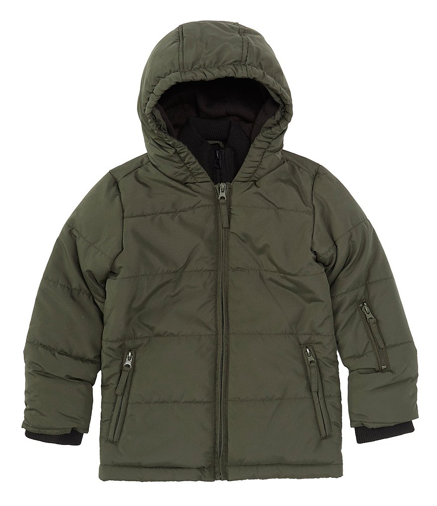 Big boys david deals hooded puffer jacket