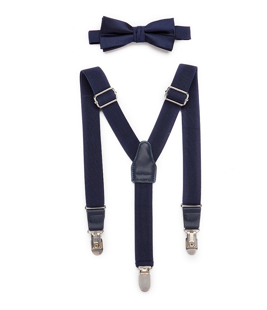 Classic Unisex Bow Tie and Suspender Set 