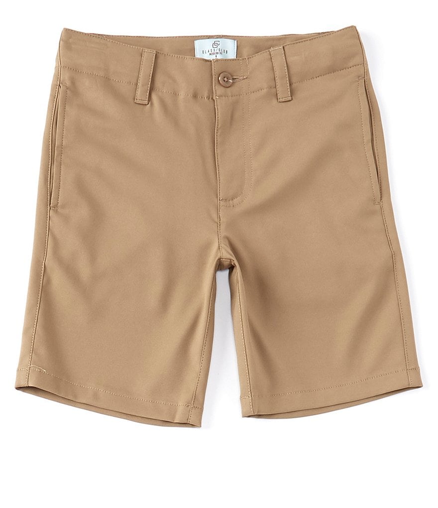 Boys Classic Club~Dillards YELLOW cotton shorts~adjustable waist~Flat front 