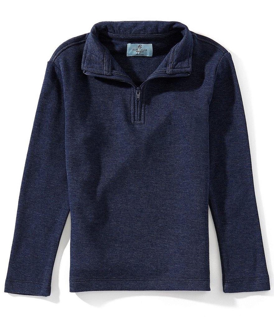 Class Club Little Boys Pique Quarter Zip Pullover | Dillard's