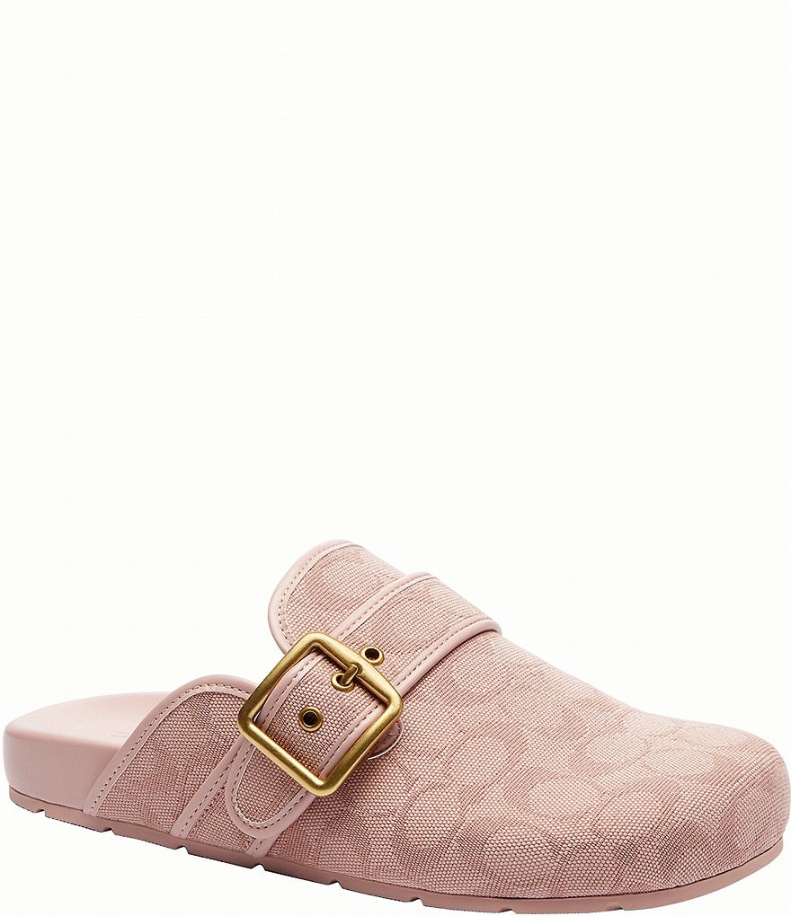 NWT Buckle Clog In Signature Jacquard size 7 COACH® | Archival Buckle Clog In Signature Jacquard main image 3