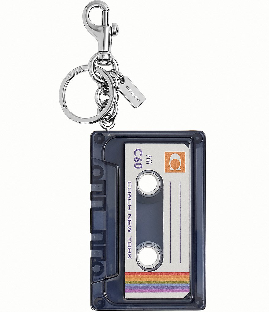 COACH Cassette Tape Bag Charm