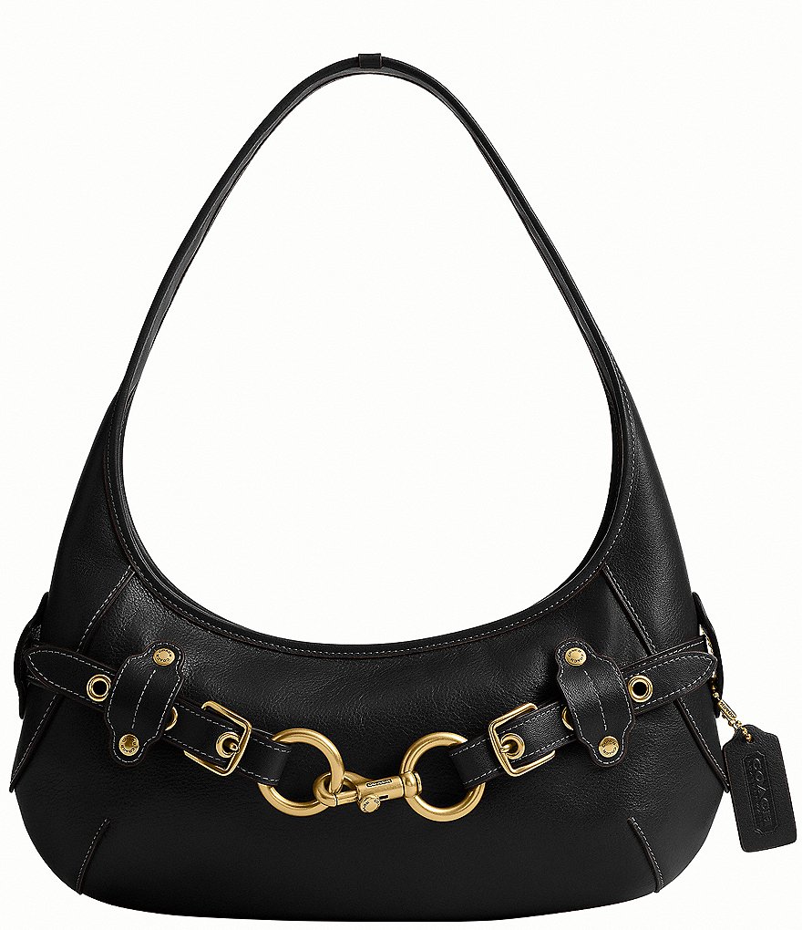 美品✨ COACH XL Ergo Hobo ショルダーバッグ ターンロック 黒 COACH Ergo Belted Shoulder Bag | Dillard's