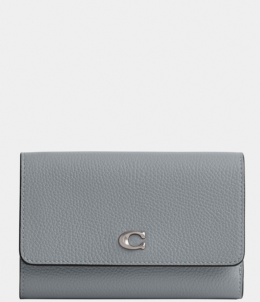 COACH Essential Medium Flap Silver Hardware Wallet Dillard s