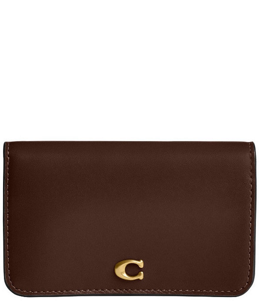 COACH Gold Hardware Essential Slim Card Case Dillard's