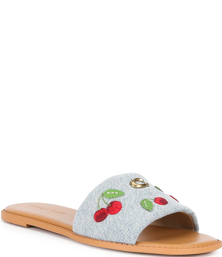 Colorful Logo Slide Sandals Coach COACH Signature Rainbow Logo Pride Slides Sandals Men main image 3