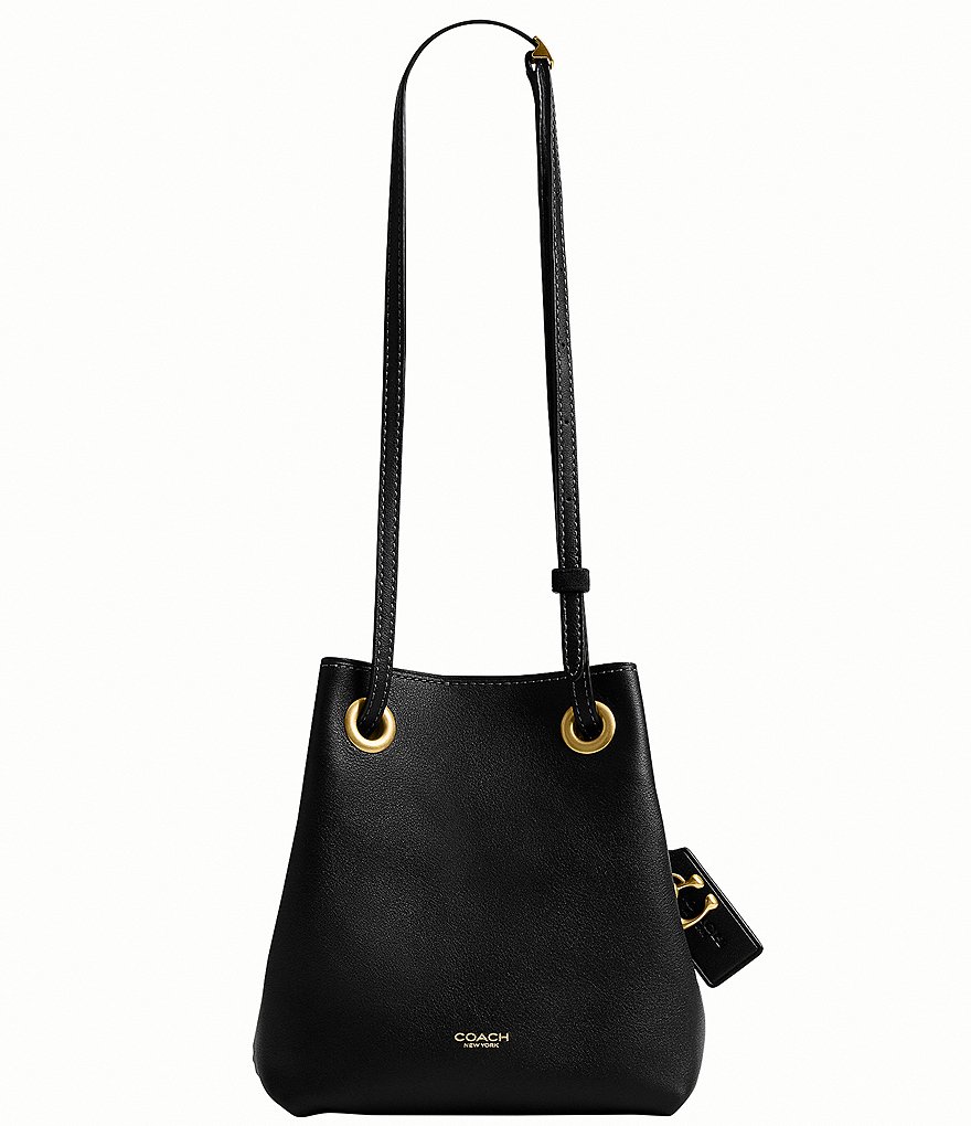 COACH Jade Leather Drawstring Bucket Bag | Dillard's