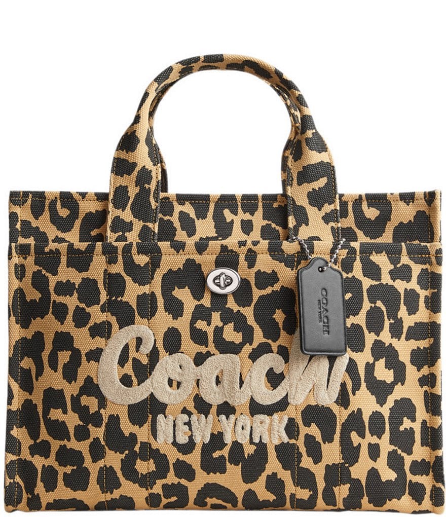 Coach leopard baby bag sale