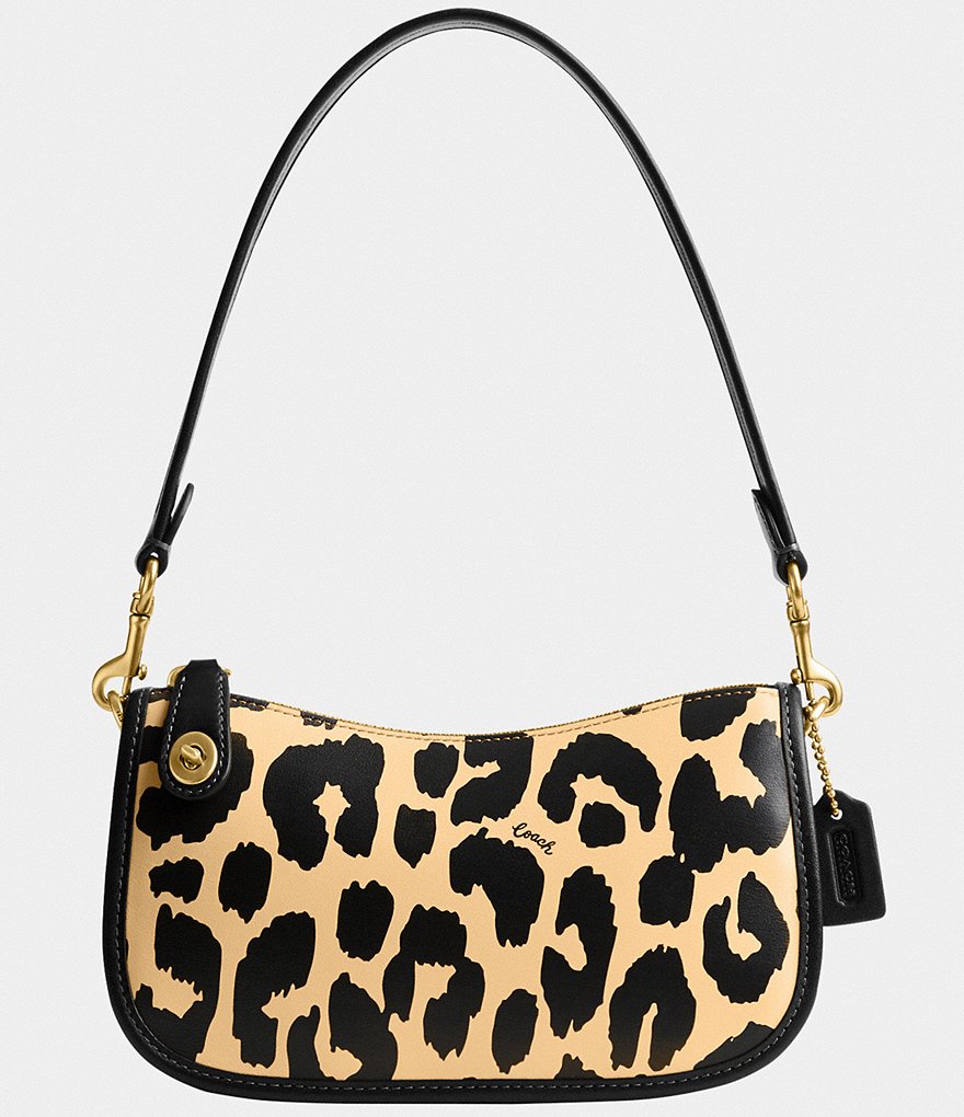 COACH Leopard Print Swinger 20 Shoulder Bag | Dillard's