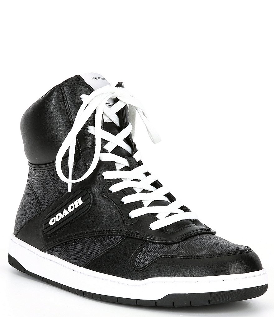 Men's coach high top hot sale sneakers