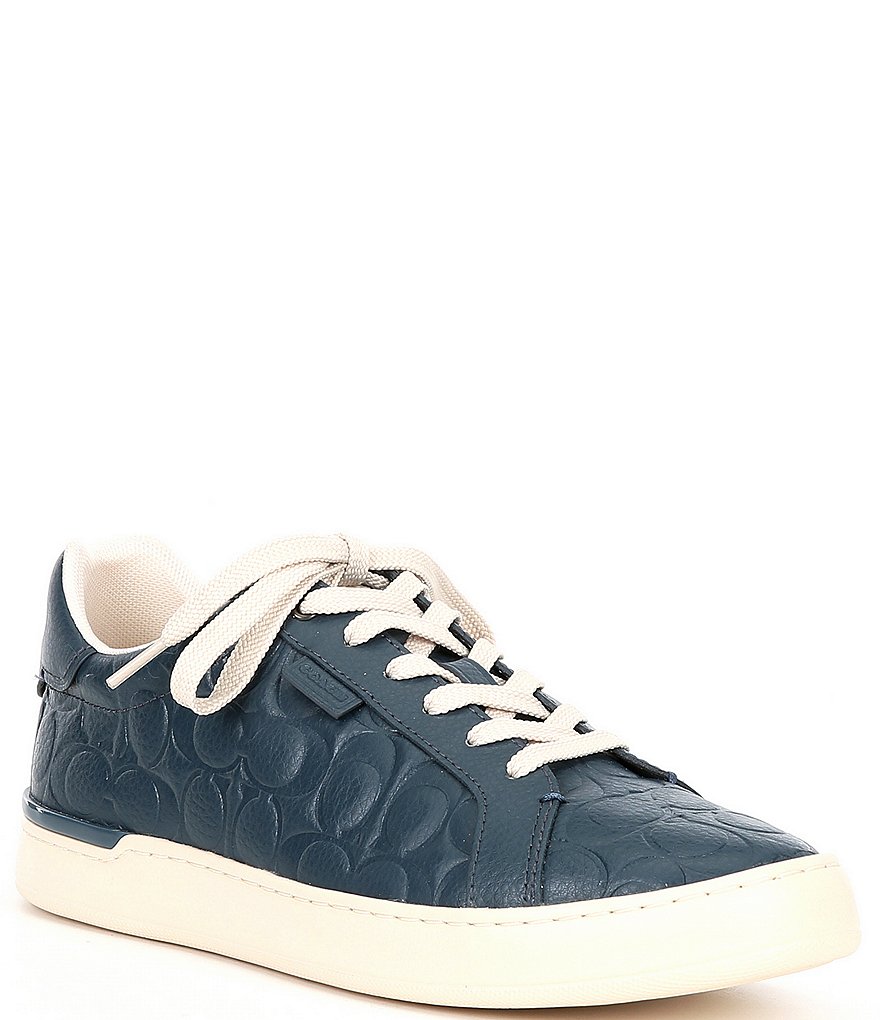 COACH Men's Lowline Signature Leather Low Top Sneakers